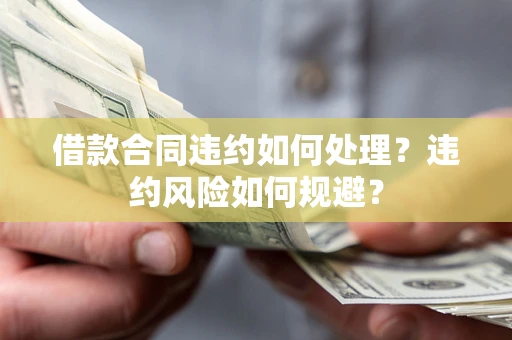 济南借款合同违约如何处理？违约风险如何规避？