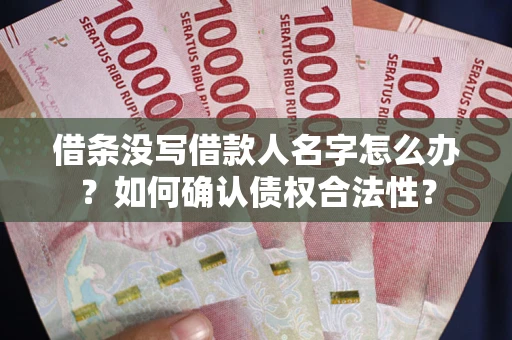济南借条没写借款人名字怎么办？如何确认债权合法性？