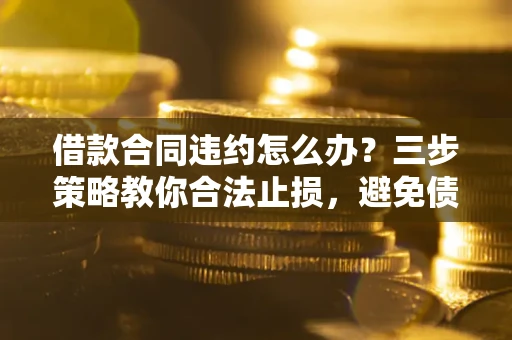 济南借款合同违约怎么办？三步策略教你合法止损，避免债务危机升级